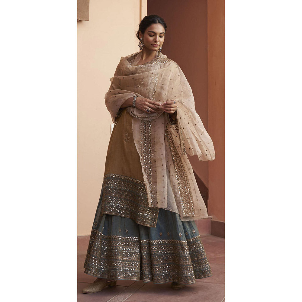 Naaz By Noor Kikli Embroidered Kurta with Sharara and Dupatta (Set of 3)