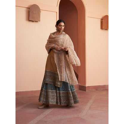 Naaz By Noor Kikli Embroidered Kurta with Sharara and Dupatta (Set of 3)