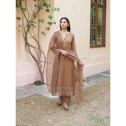 Naaz By Noor Kikli Embroidered Kurta with Pant and Dupatta (Set of 3)