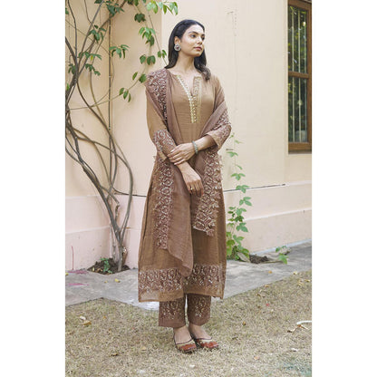 Naaz By Noor Kikli Embroidered Kurta with Pant and Dupatta (Set of 3)