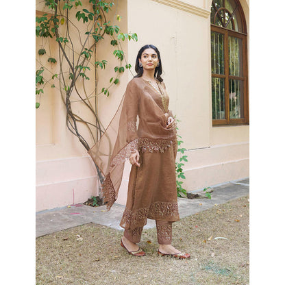 Naaz By Noor Kikli Embroidered Kurta with Pant and Dupatta (Set of 3)