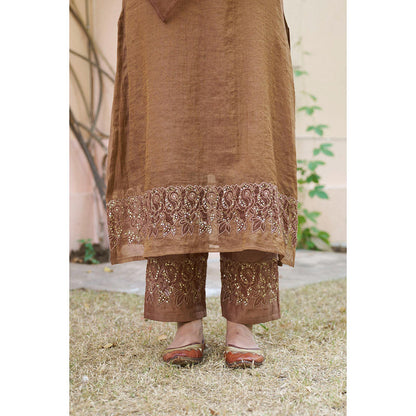 Naaz By Noor Kikli Embroidered Kurta with Pant and Dupatta (Set of 3)