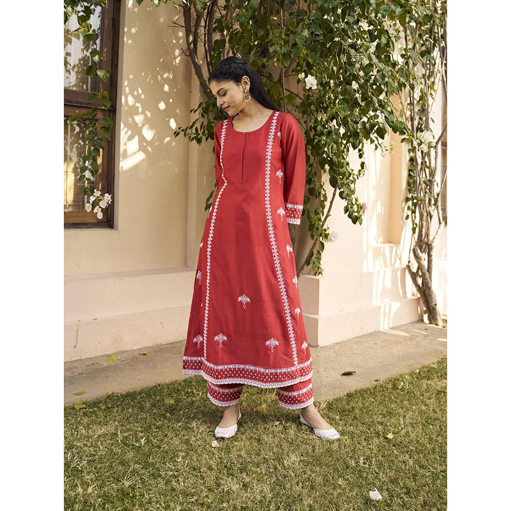 Naaz By Noor Kikli Embroidered Anarkali with Pant and Dupatta (Set of 3)