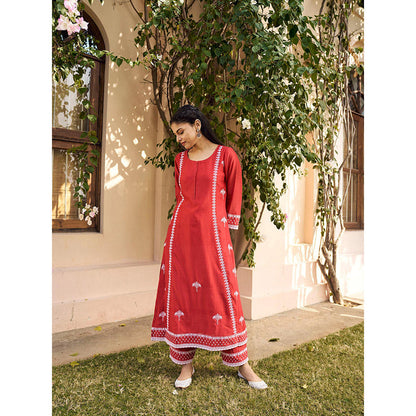 Naaz By Noor Kikli Embroidered Anarkali with Pant and Dupatta (Set of 3)