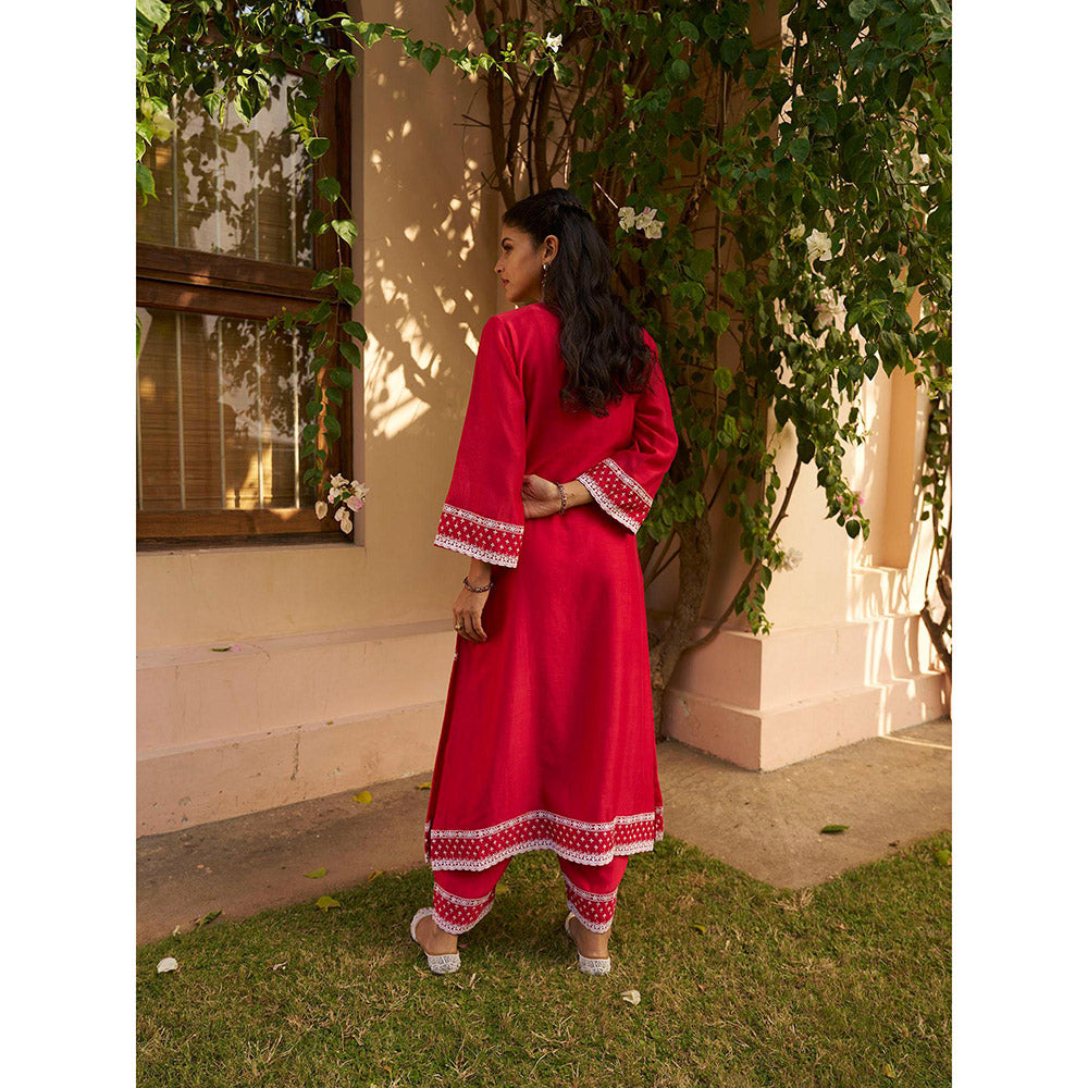 Naaz By Noor Kikli Embroidered Anarkali with Pant and Dupatta (Set of 3)