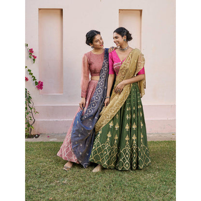 Naaz By Noor Kikli Embroidered Lehenga with Blouse and Dupatta (Set of 3)