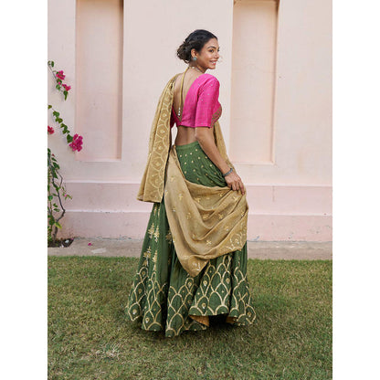 Naaz By Noor Kikli Embroidered Lehenga with Blouse and Dupatta (Set of 3)