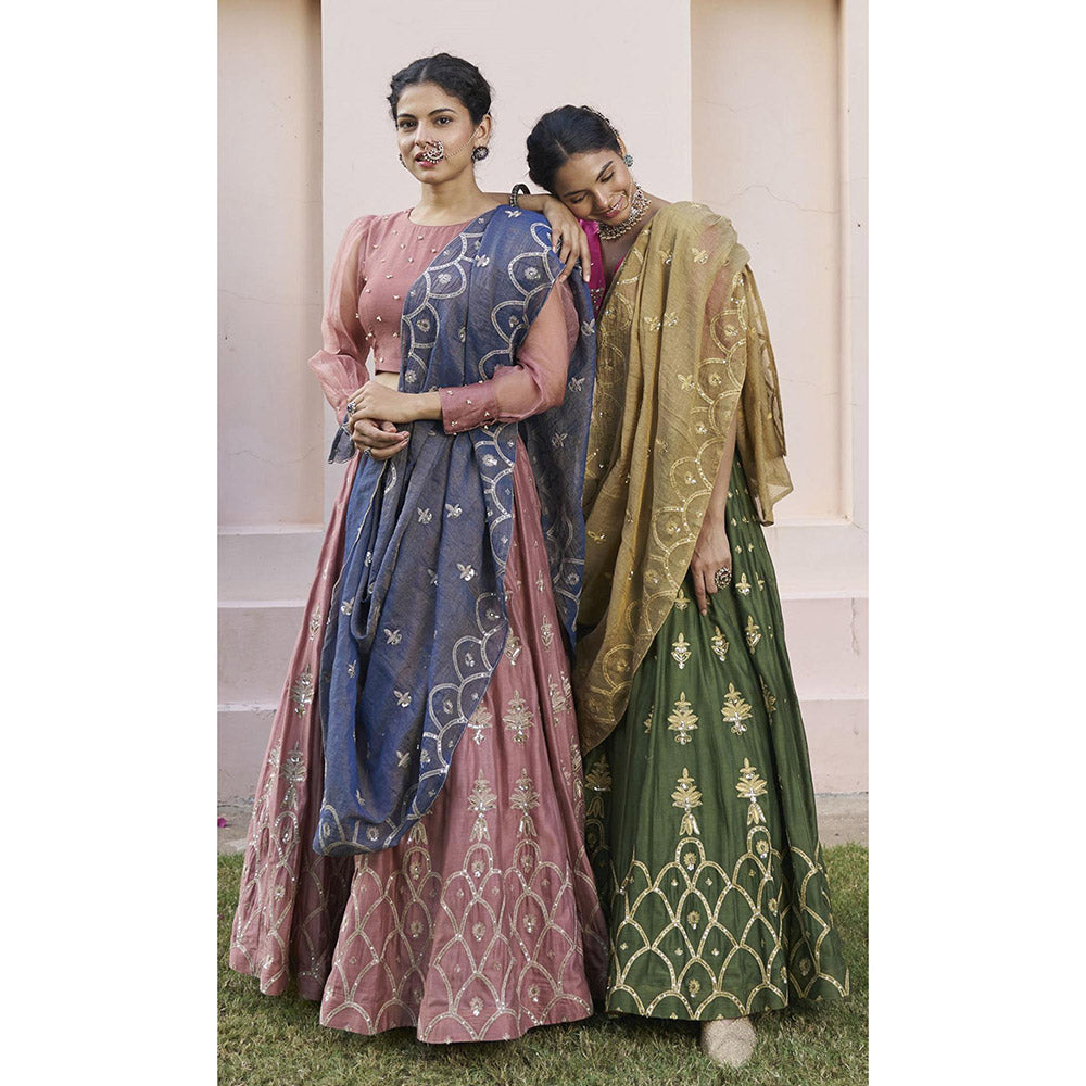 Naaz By Noor Kikli Embroidered Lehenga with Blouse and Dupatta (Set of 3)