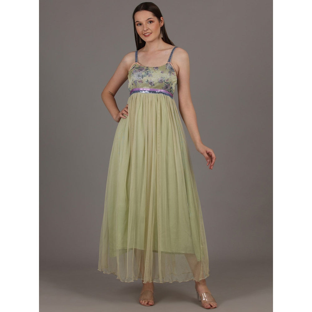 NAMAH BY PARUL MONGIA Pale Mint Green Maxi Dress