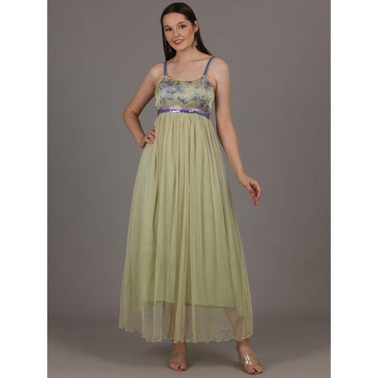 NAMAH BY PARUL MONGIA Pale Mint Green Maxi Dress
