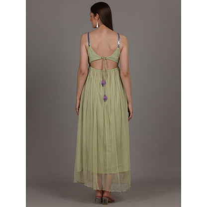 NAMAH BY PARUL MONGIA Pale Mint Green Maxi Dress