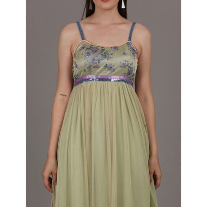 NAMAH BY PARUL MONGIA Pale Mint Green Maxi Dress