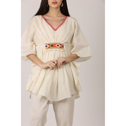 NAMAH BY PARUL MONGIA Ivory Co-Ord (Set of 2)
