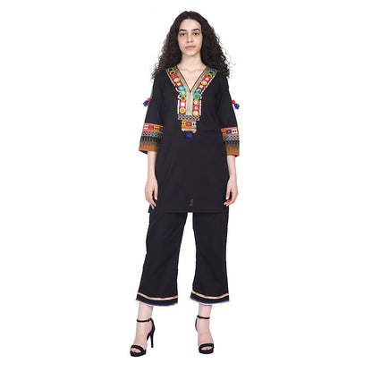 NAMAH BY PARUL MONGIA Banjara Black Co-Ord (Set of 2)