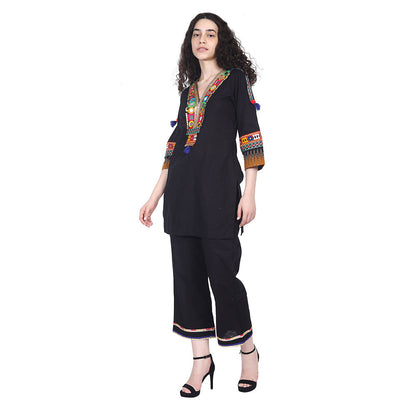 NAMAH BY PARUL MONGIA Banjara Black Co-Ord (Set of 2)