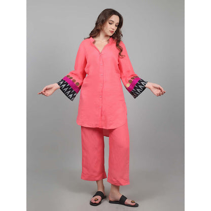 NAMAH BY PARUL MONGIA Coral Ikat Co-Ord (Set of 2)