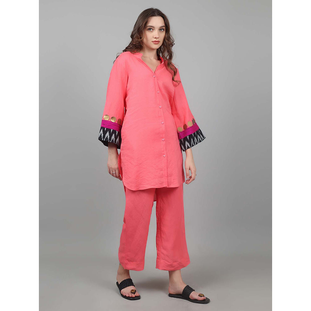 NAMAH BY PARUL MONGIA Coral Ikat Co-Ord (Set of 2)