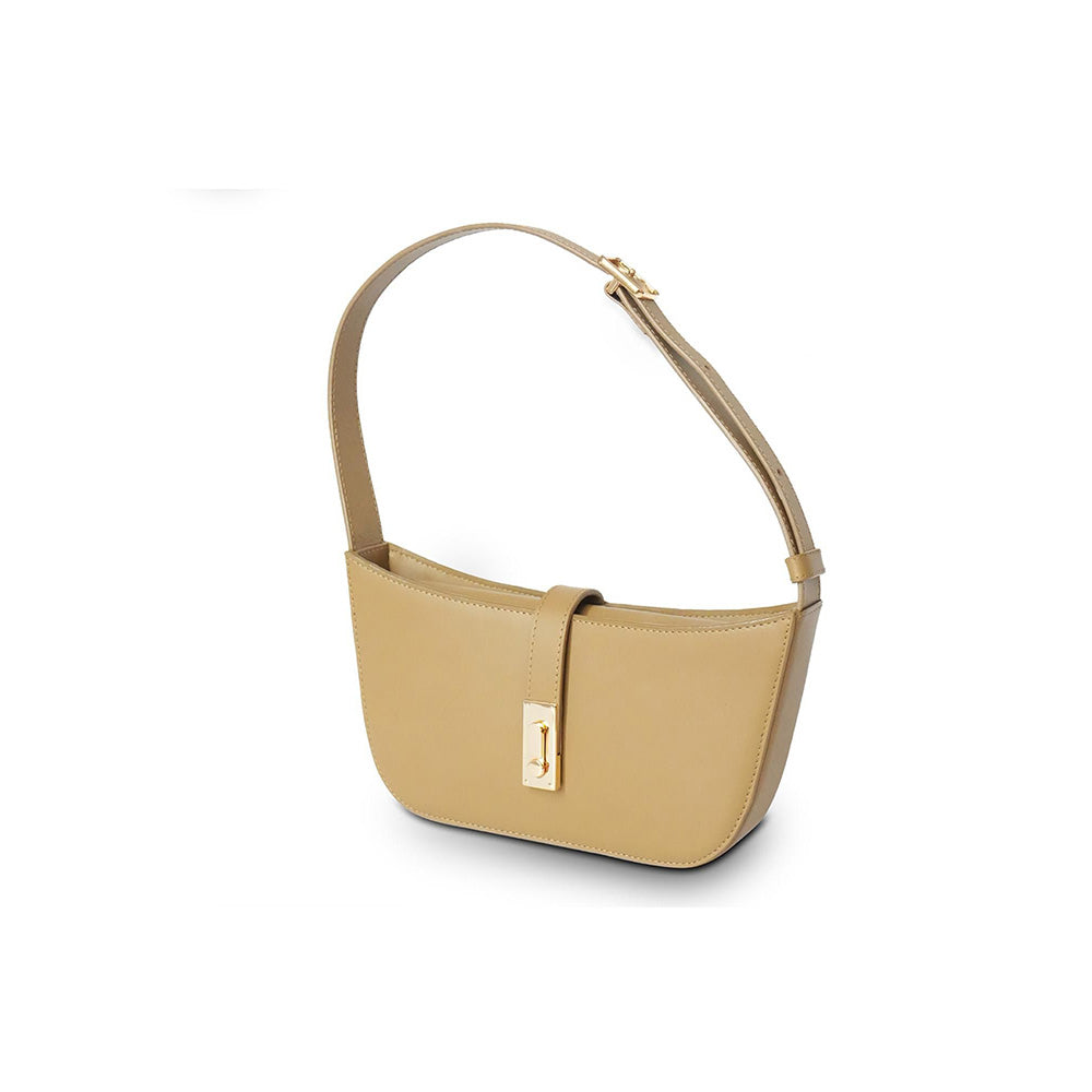 Nappa Dori Mabel Shoulder Bag - Beige