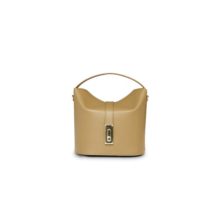 Nappa Dori Mae Bucket Bag - Beige