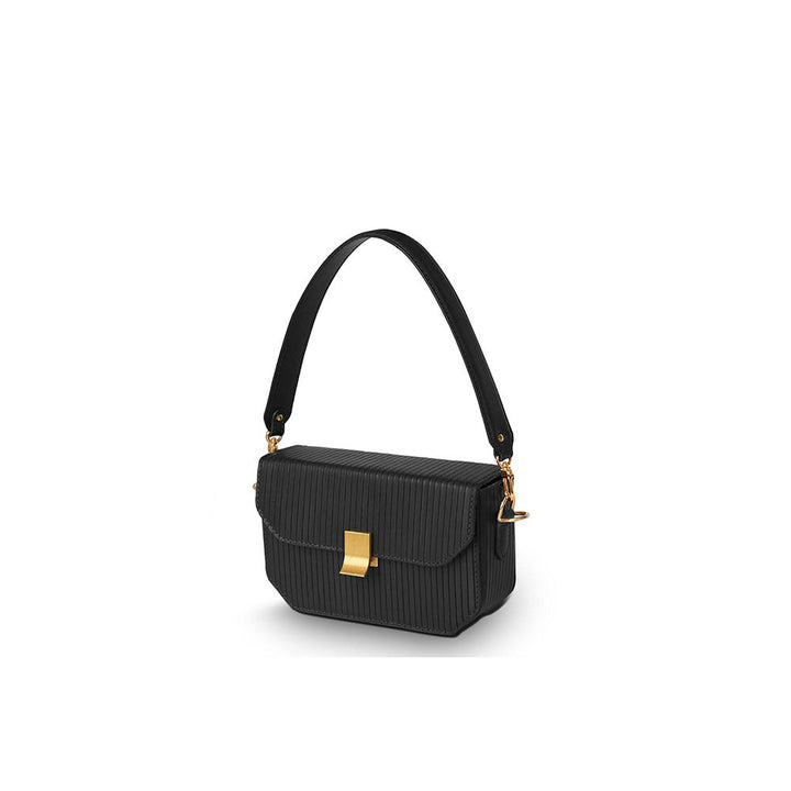 Nappa Dori Harlow Shoulder Bag - Black