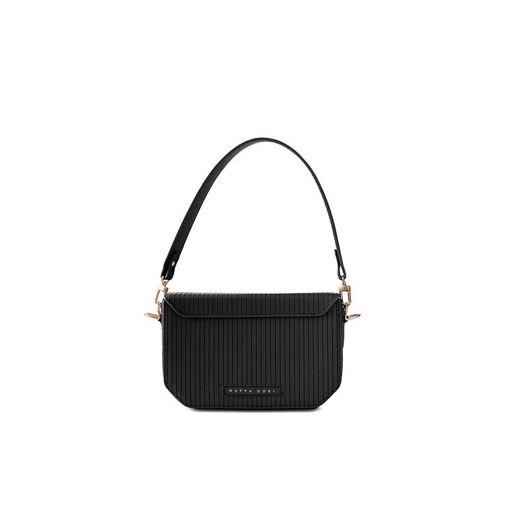 Nappa Dori Harlow Shoulder Bag - Black