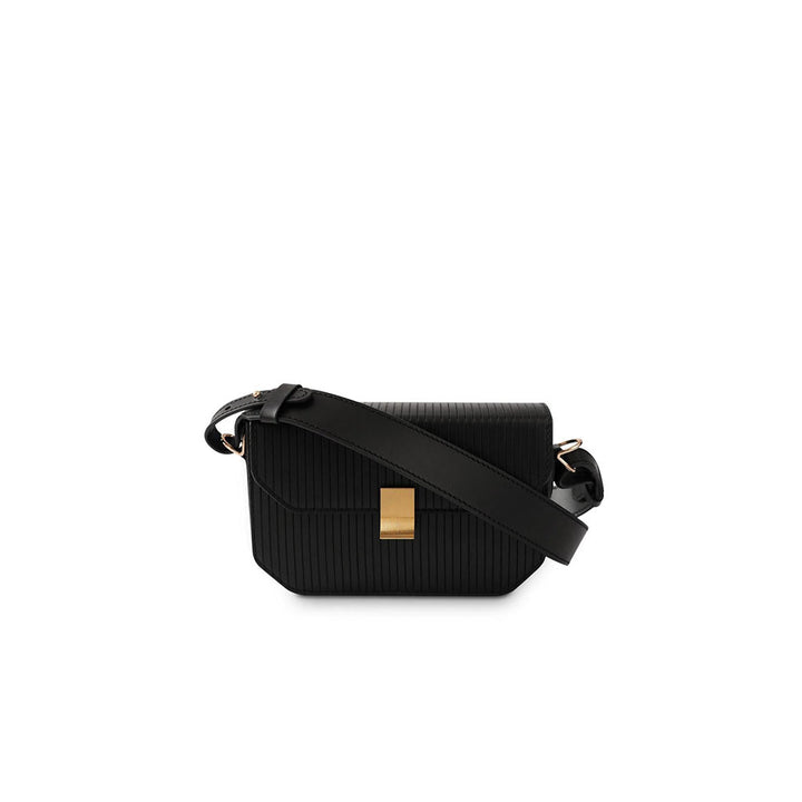 Nappa Dori Harlow Shoulder Bag - Black