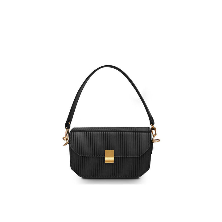 Nappa Dori Harlow Shoulder Bag - Black