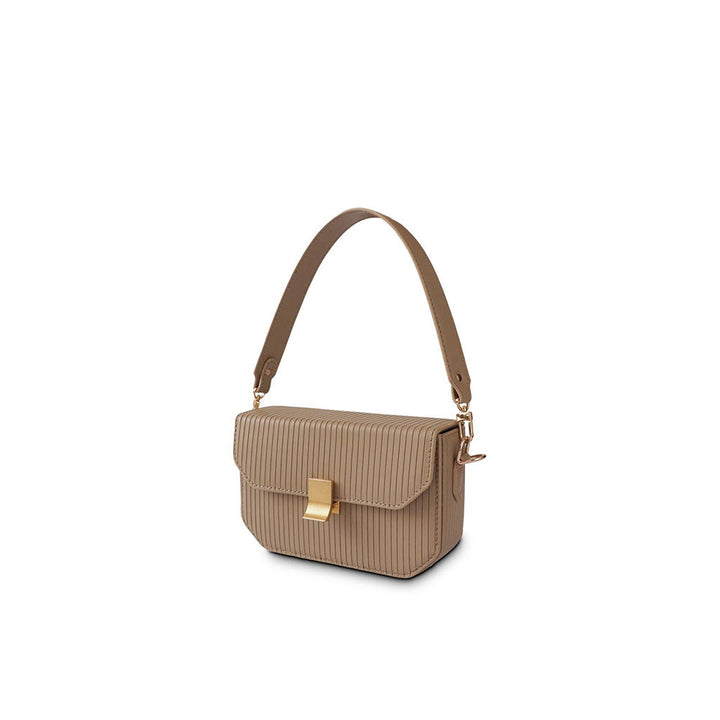 Nappa Dori Harlow Shoulder Bag - Beige