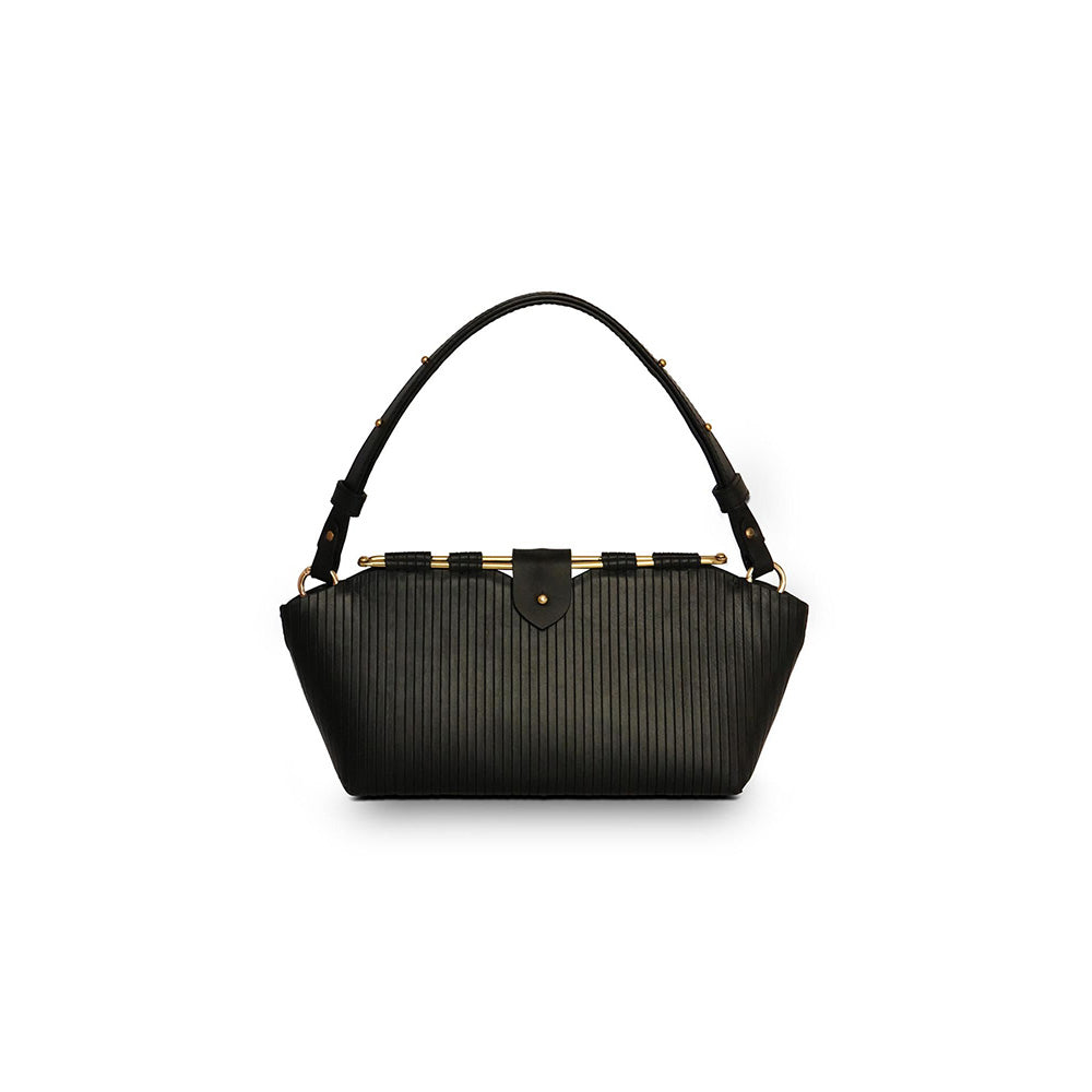 Nappa Dori Valerie Shoulder Bag - Black