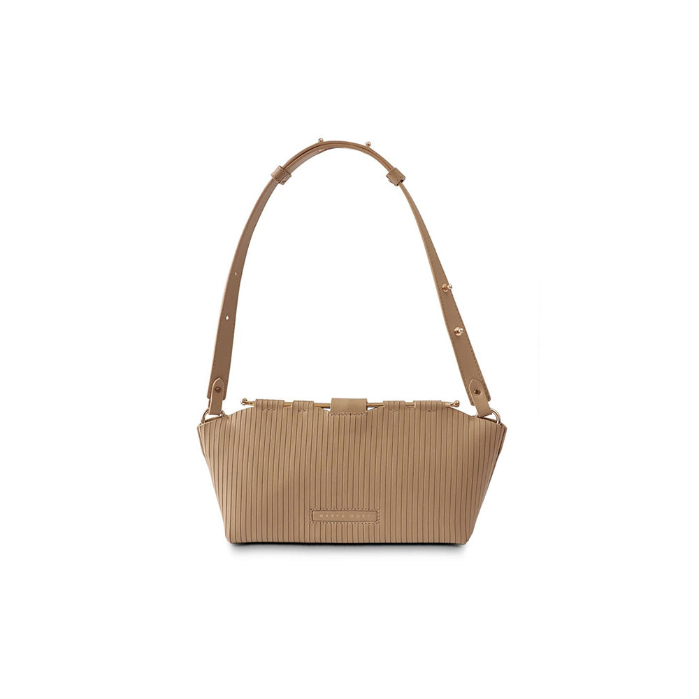 Nappa Dori Valerie Shoulder Bag - Beige