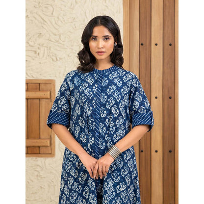 Naseebo Eternal Grace Blue Kurta with Pant (Set of 2)