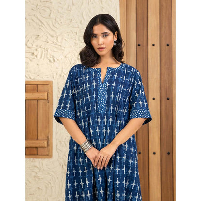 Naseebo Starry Trail Blue Kurta with Pant (Set of 2)