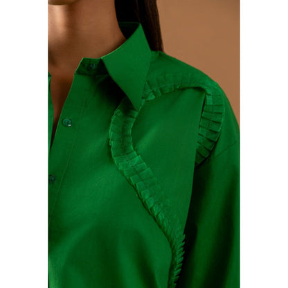 Naseebo Lush Green Lace Shirt