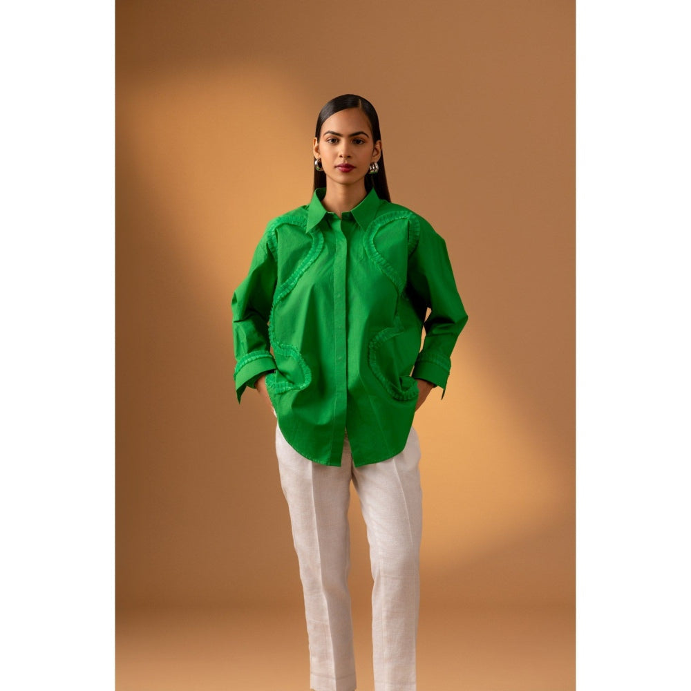Naseebo Lush Green Lace Shirt