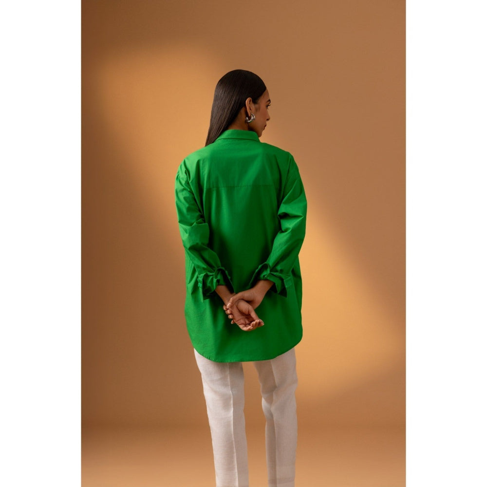 Naseebo Lush Green Lace Shirt