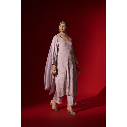 Naseebo Midnight Glamour Embroidered Kurta with Pant & Dupatta