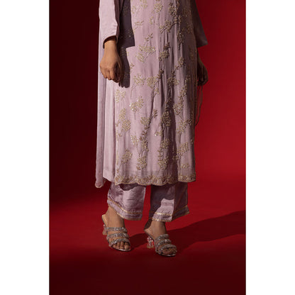 Naseebo Midnight Glamour Embroidered Kurta with Pant & Dupatta