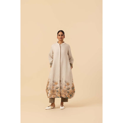 Naseebo Dune Petal Linen Premium Kurta and Pant