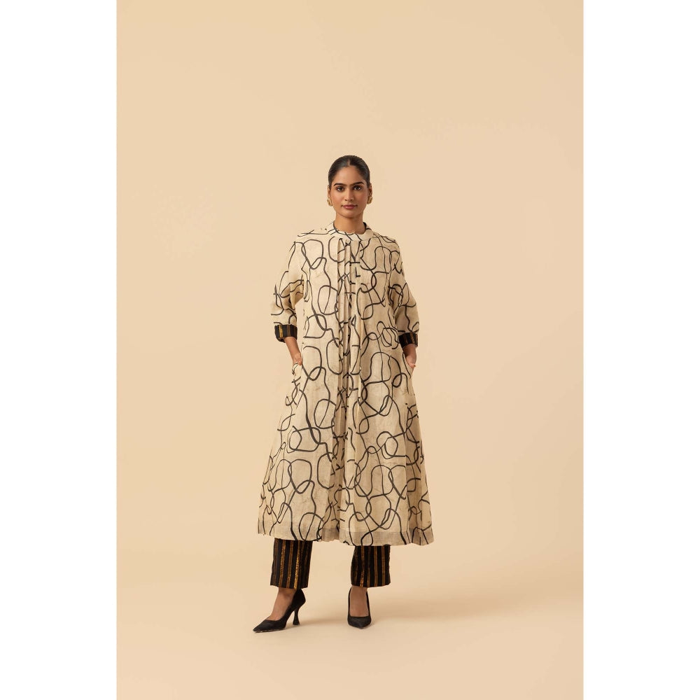 Naseebo Infinity Curve Linen Premium Kurta and Pant