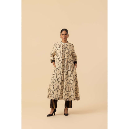 Naseebo Infinity Curve Linen Premium Kurta and Pant