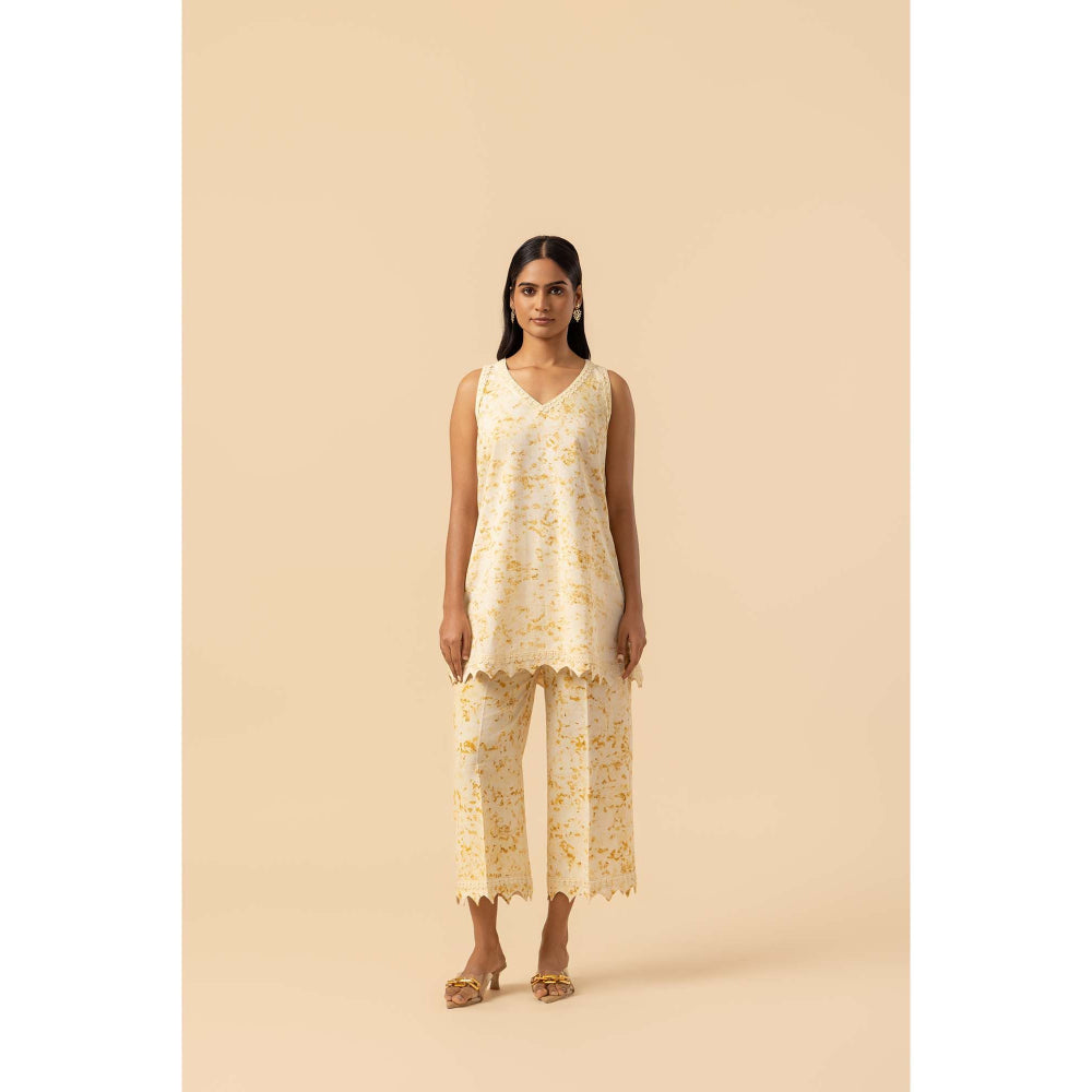 Naseebo Gold Ripple Hemp Cotton Co-Ord Set