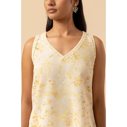 Naseebo Gold Ripple Hemp Cotton Co-Ord Set