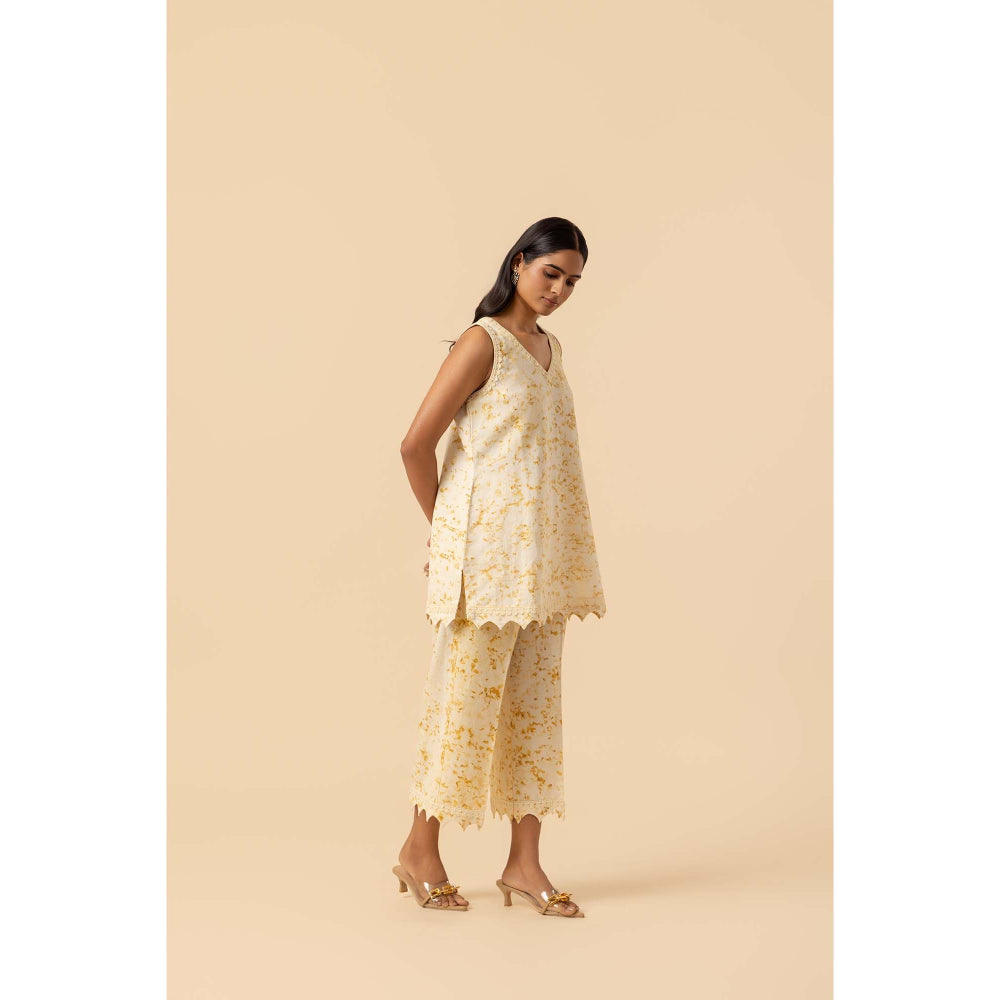 Naseebo Gold Ripple Hemp Cotton Co-Ord Set