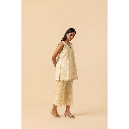 Naseebo Gold Ripple Hemp Cotton Co-Ord Set