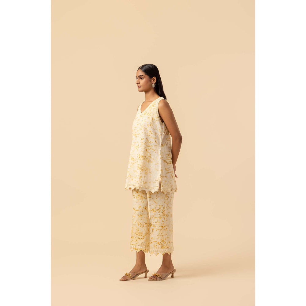 Naseebo Gold Ripple Hemp Cotton Co-Ord Set