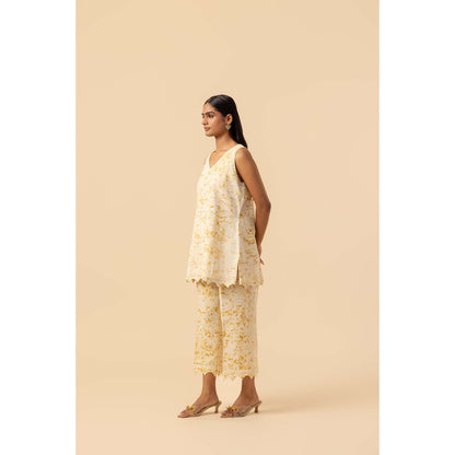 Naseebo Gold Ripple Hemp Cotton Co-Ord Set