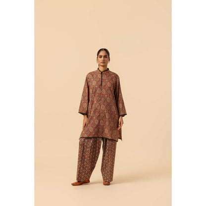 Naseebo Kutch Craft Ajrakh Printed Farshi Co-Ord Set