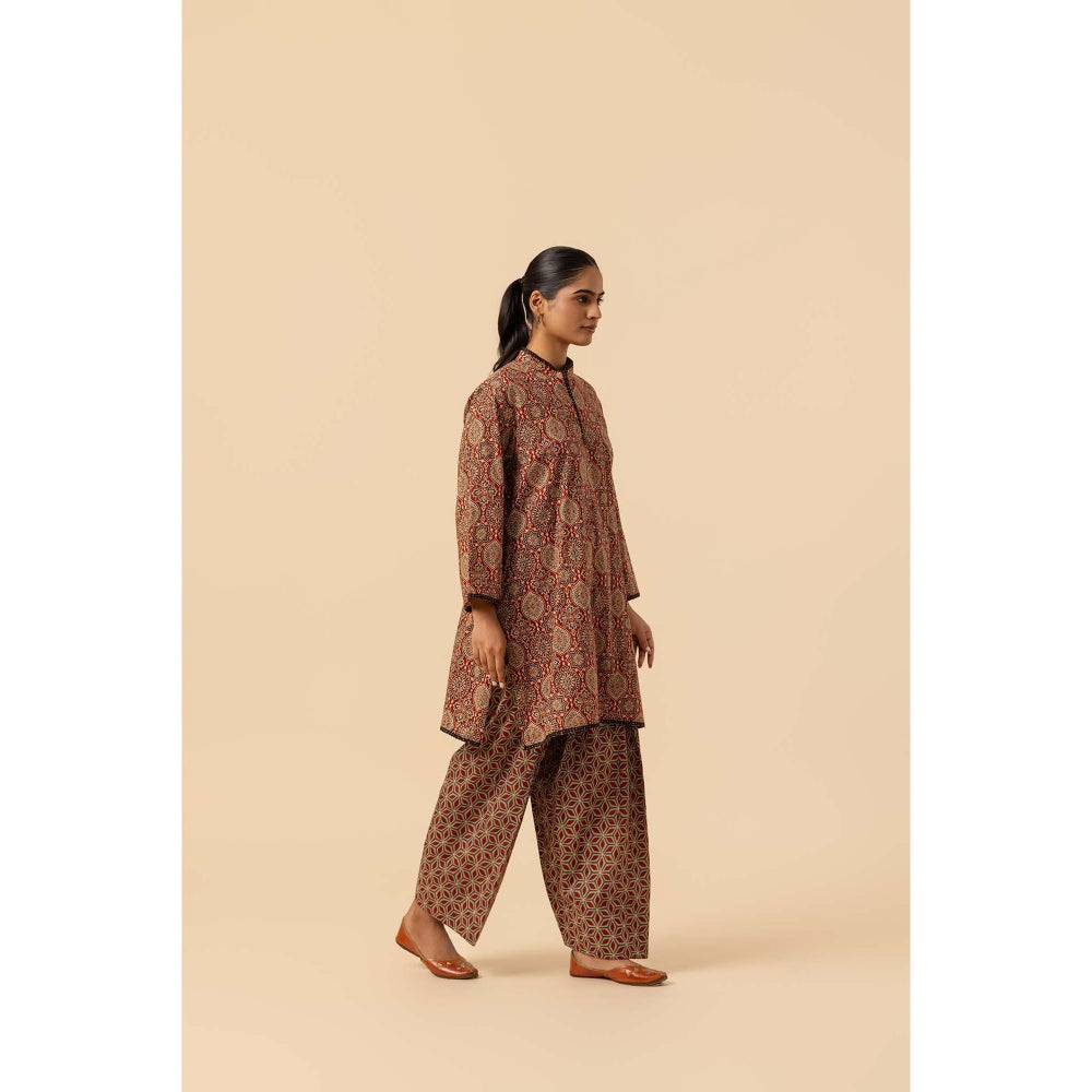 Naseebo Kutch Craft Ajrakh Printed Farshi Co-Ord Set