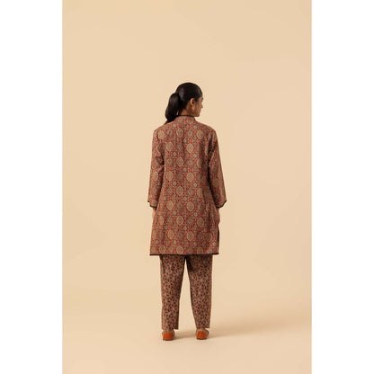 Naseebo Kutch Craft Ajrakh Printed Farshi Co-Ord Set