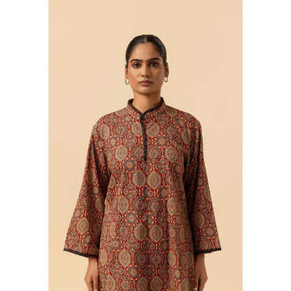 Naseebo Kutch Craft Ajrakh Printed Farshi Co-Ord Set